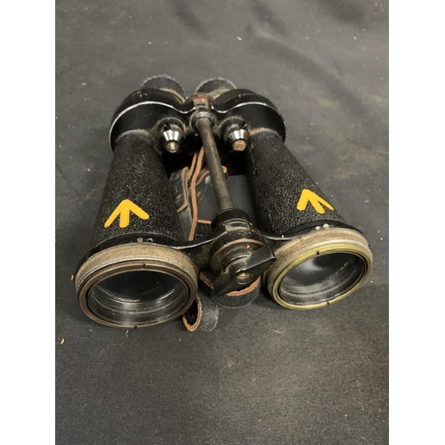 711 - Barr and Stroud Naval Binoculars cased, WD