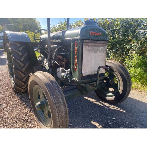 500 - 1942 Fordson Model N Tractor. PETROL / TVO Engine. Good running and driving order. Dry stored, orgin... 