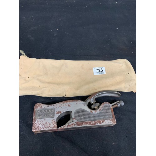 725 - Record no 073 shoulder plane, slight surface rust