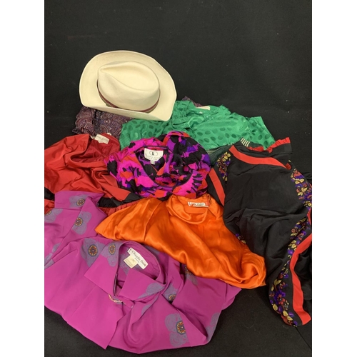 1011 - Large bag of scarves and belts and bag of vintage clothes(2)