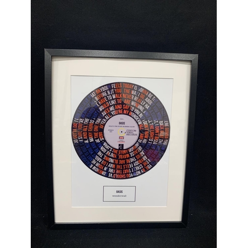 1013 - Limited Edition 29/250  by Custom Vinyl Records poster artwork of the song Wonderwall by Oasis with ... 