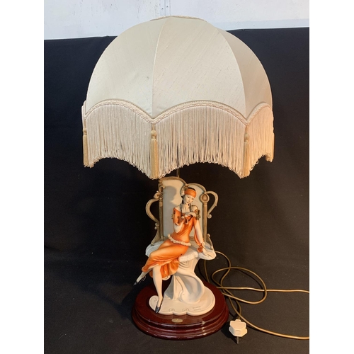 1015 - Florence Giuseppe Armani Limited Edition 491/3000 Lady Figure lamp, overall height 85 cms