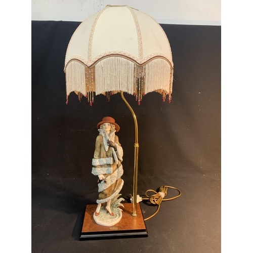 1017 - Florence Giuseppe Armani Limited Edition 206/5000 Lady Figure lamp, overall height 80 cms