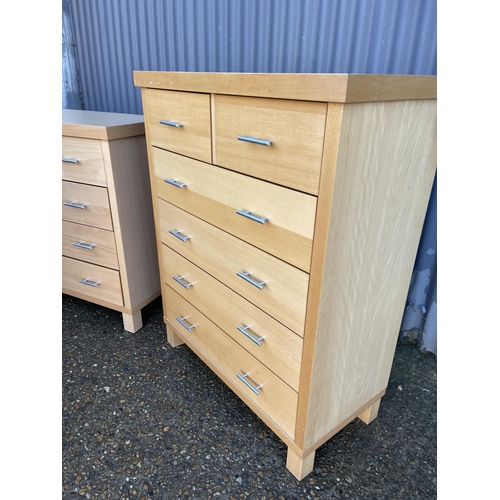 184 - A pair of modern bedroom chests of drawers