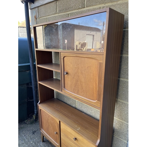 213 - A mid century teak room divider / lounge unit