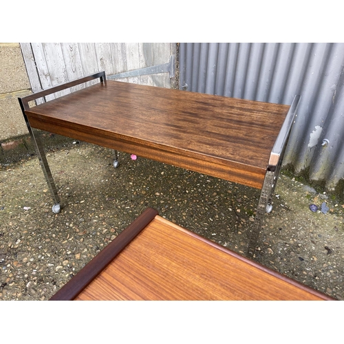 233 - Two mid century media trollies / tv stands