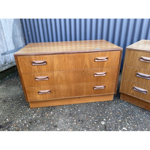 241 - A pair of g plan teak chests of three drawers