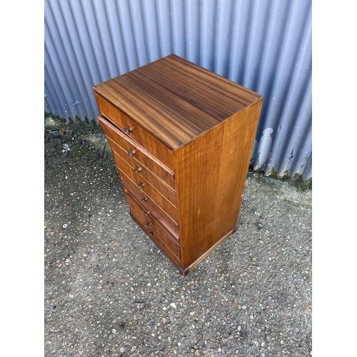 247 - A mahogany 8 drawer music cabinet