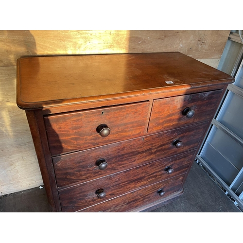 272 - A large victorian mahogany chest of drawers