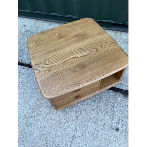 278 - A mid centuey ercol light elm Pandora's box coffee table