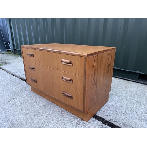 285 - A g plan teak three drawer base unit