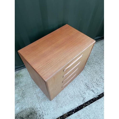 287 - G plan fresco teak chest of four drawers