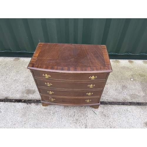 314 - A repro mahogany chest of drawers