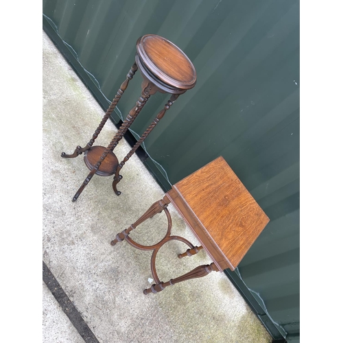 318 - A two mahogany wine / occasional tables