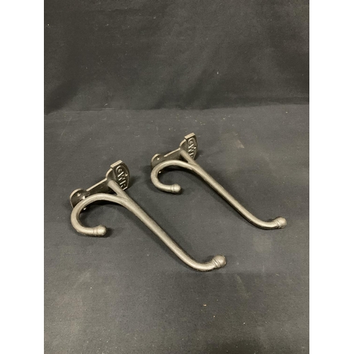 479 - Pair large  GWR hooks, length 29cms