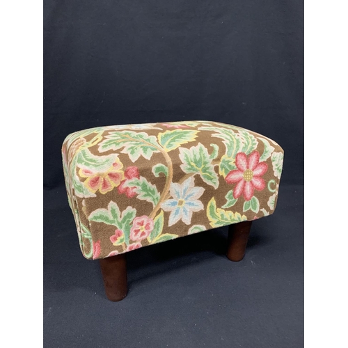 493 - Upholstered foot stool, length 40cms, height 30cms