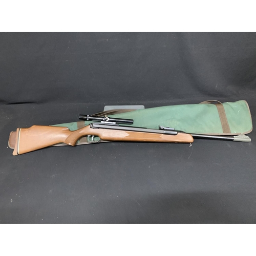 609 - Diana .177 pump action air rifle and sight with case