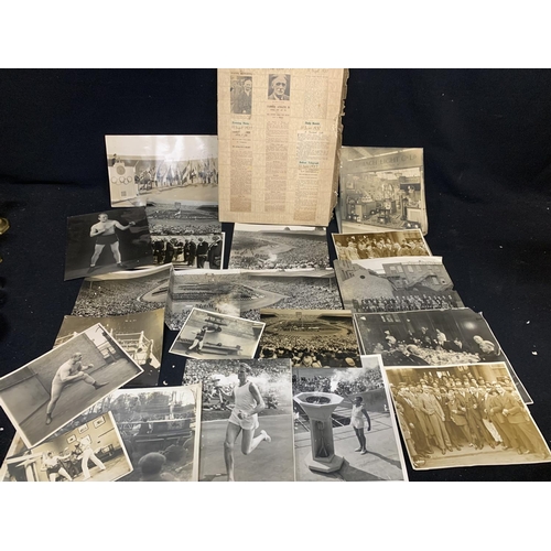 636 - Large collection (hundreds) of vintage family photos, including Naval photos and 1948 Olympic Games