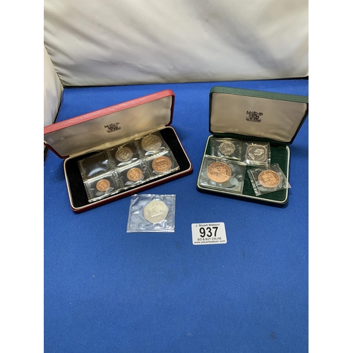 937 - 1971 Guernsey 6 coin Proof Set and 1966 Guernsey 4 Coin Proof Set