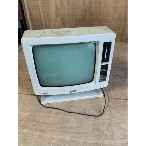 1042 - Amstrad Vintage Green Monitor PCW 8256