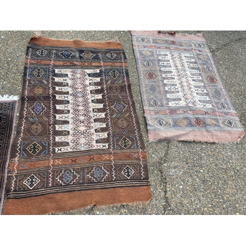 112 - Three oriental  rugs largest170x90