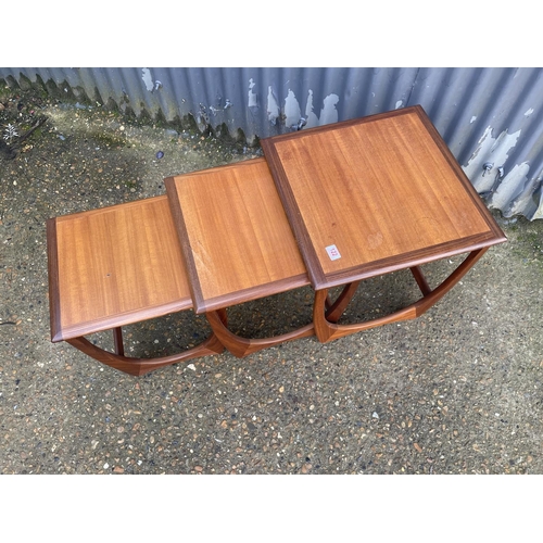 122 - A g plan teak nest of three occasional tables