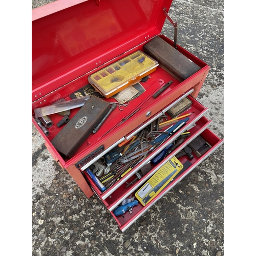 191 - A Clarke tool box with contents