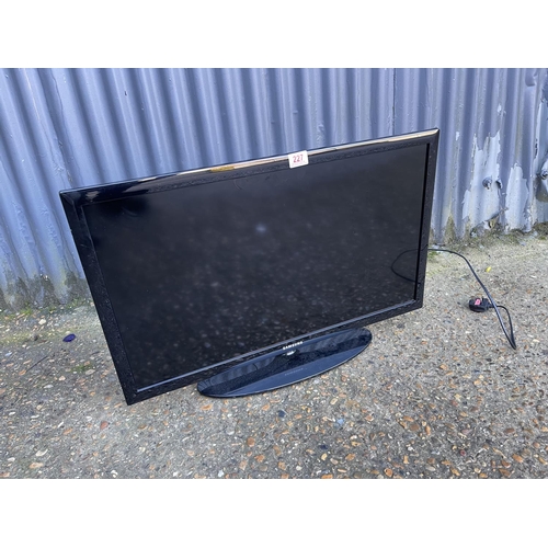 227 - A Samsung flat screen tv