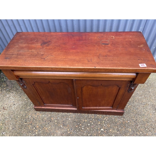 240 - A Victorian mahogany chiffonier sideboard  107x 42x84