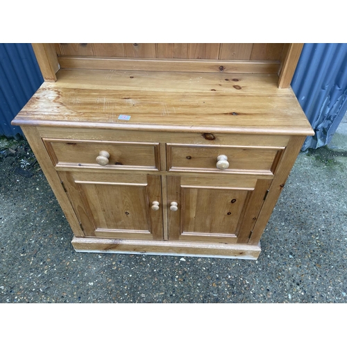 247 - A solid pine dresser 102x44x200