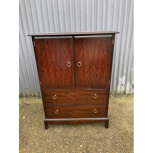 32 - A stag minstrel tallboy / gentleman's wardrobe 82x46 x110