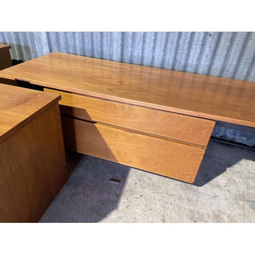 321 - A collection of four teak low storage units by TAPLEY, two with drawers and two with cupboard doors