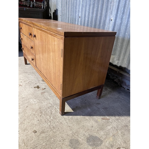 329 - A small mid century teak combination chest 120 x46x65