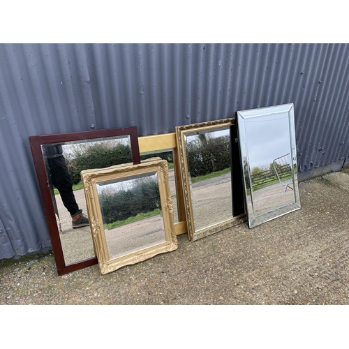 49 - Five assorted wall mirrors