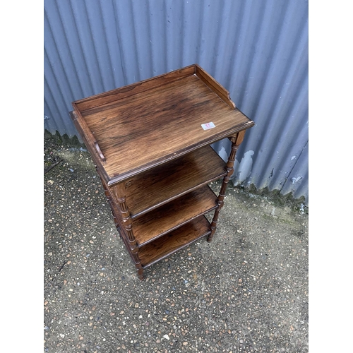 57 - A victorian rosewood four tier whatnot 50x33x 93