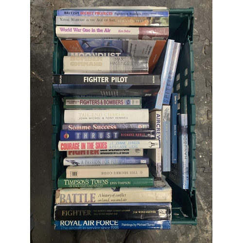 665 - Crate of Military aircraft related books