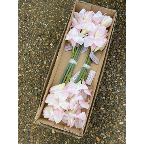 78 - Two box of 12 pink glitter amaryllis