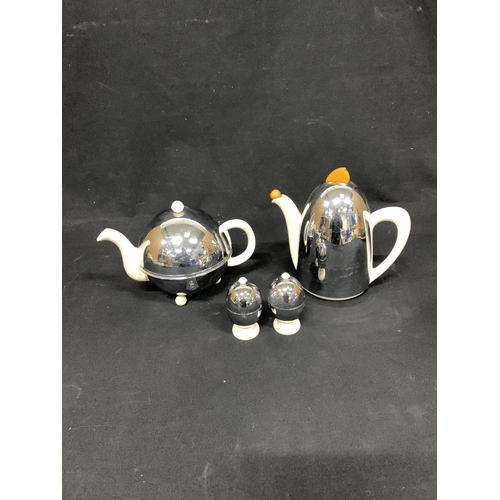 797 - Deco Kosy craft Teapot, Hot water Jug and two egg warmers in good condition