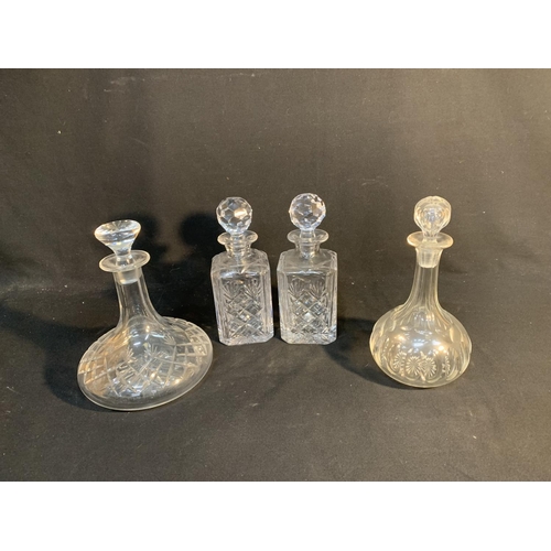 798 - Four cut glass Decanters