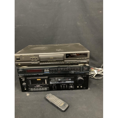 825 - Denon Tape deck, Hitachi turner and Technic CD player