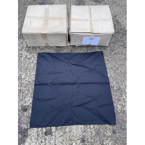 93 - 160 new black table cloths 36x36cm