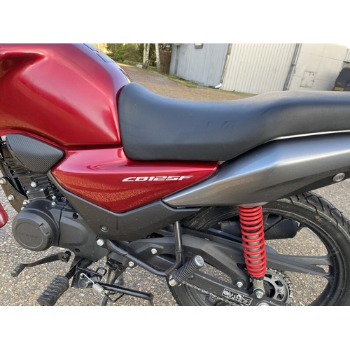 129 - PF71 VFM Honda CB125F motorcycle 125cc - 2484 miles from new - one owner. Purchased March 2022 - les... 