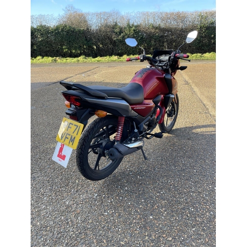 129 - PF71 VFM Honda CB125F motorcycle 125cc - 2484 miles from new - one owner. Purchased March 2022 - les... 