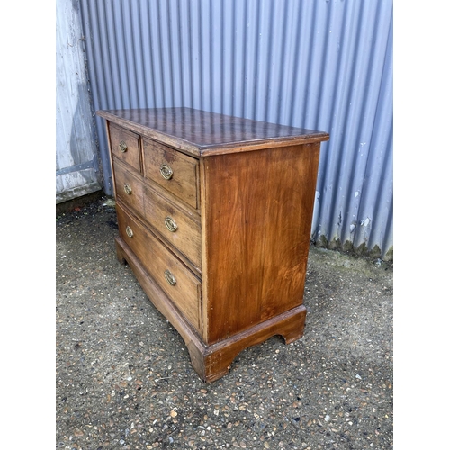 131 - A mahogany chest of four drawers 108x83x 70