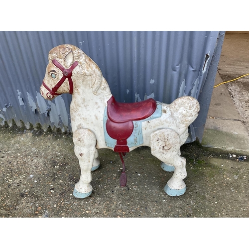 145 - A vintage mobo peddle horse