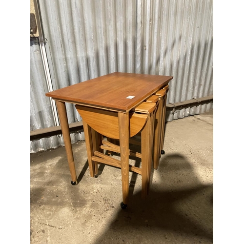 200 - A danish teak nest of five tables