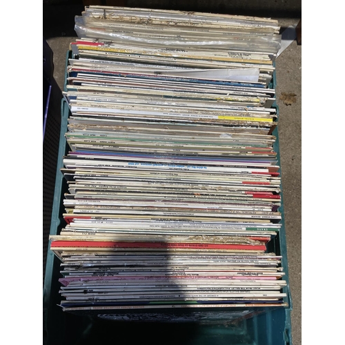 218 - Five crates of assorted LP records