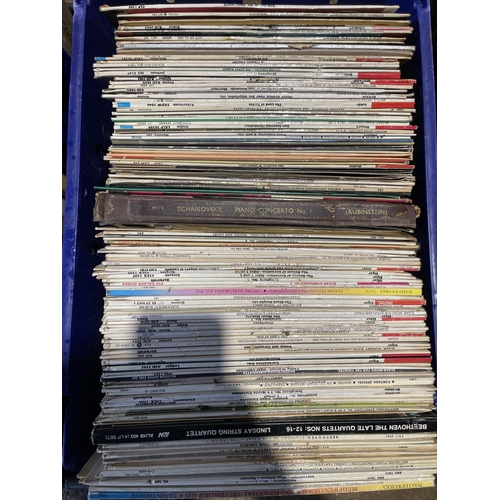 218 - Five crates of assorted LP records