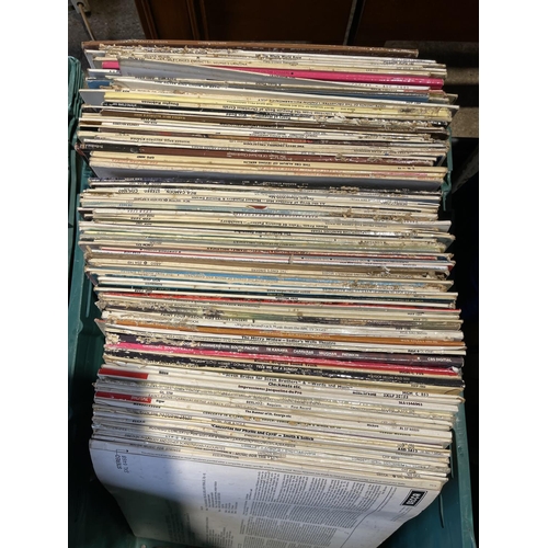 218 - Five crates of assorted LP records