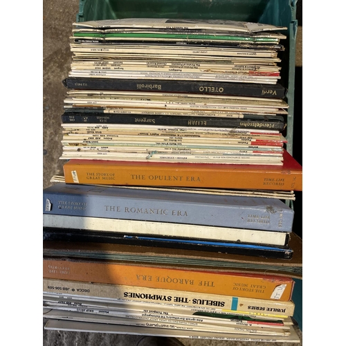 218 - Five crates of assorted LP records